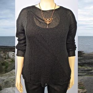 B & K Zuza Lace Fay Avenue Overlay in Black